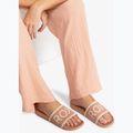 Női ROXY Slippy Knit búza/török kávé flip-flopok 11