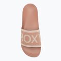 Női ROXY Slippy Knit búza/török kávé flip-flopok 5