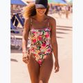 Női egyrészes fürdőruha ROXY Printed Beach Classics Lace UP anthracite palm song s 9