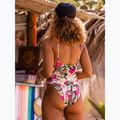 Női egyrészes fürdőruha ROXY Printed Beach Classics Lace UP anthracite palm song s 10
