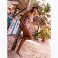 Női egyrészes fürdőruha ROXY Printed Beach Classics Lace UP anthracite palm song s 11