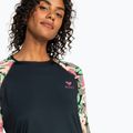Női hosszú ujjú felső úszáshoz ROXY Lycra Printed anthracite palm song s 6