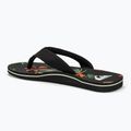 Férfi flop-flop papucs Quiksilver Molokai Layback II black / orange / green 3