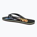 Quiksilver Molokai Art II black/black/orange férfi flip-flop papucs 3