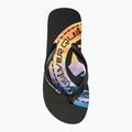 Quiksilver Molokai Art II black/black/orange férfi flip-flop papucs 5