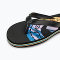 Quiksilver Molokai Art II black/black/orange férfi flip-flop papucs 7