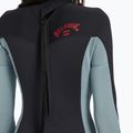 Női neoprén Billabong 3/2 mm Foil Back Zip washed black 5