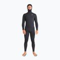 Férfi Billabong 5/4mm Absolute Natural Natural mellkasi cipzáras kapucnis úszószivacs Fekete 2