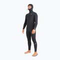 Férfi Billabong 5/4mm Absolute Natural Natural mellkasi cipzáras kapucnis úszószivacs Fekete 3