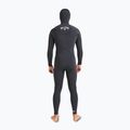 Férfi Billabong 5/4mm Absolute Natural Natural mellkasi cipzáras kapucnis úszószivacs Fekete 4