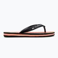 Quiksilver Molokai Art 25 Ifjúsági tüzes korall wordblock flip flopok 2