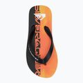 Quiksilver Molokai Art 25 Ifjúsági tüzes korall wordblock flip flopok 5
