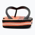 Quiksilver Molokai Art 25 Ifjúsági tüzes korall wordblock flip flopok 6