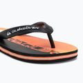 Quiksilver Molokai Art 25 Ifjúsági tüzes korall wordblock flip flopok 7