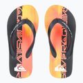 Quiksilver Molokai Art 25 Ifjúsági tüzes korall wordblock flip flopok 2