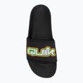 Quiksilver férfi Rivi Wordmark Slide II fekete rasta flip-flopok 5