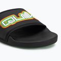 Quiksilver férfi Rivi Wordmark Slide II fekete rasta flip-flopok 7