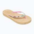 ROXY South Beach III zöld/rózsaszín női flip flopok