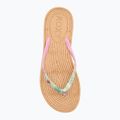 ROXY South Beach III zöld/rózsaszín női flip flopok 5