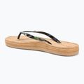 Női ROXY South Beach III fekete nyomtatott flip flopok 3