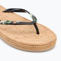Női ROXY South Beach III fekete nyomtatott flip flopok 7