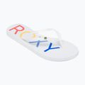 ROXY Sandy III női flip flop fehér/szivárványos monogrammal 8