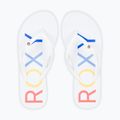 ROXY Sandy III női flip flop fehér/szivárványos monogrammal 11