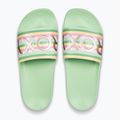Női ROXY Slippy II zöld csíkos flip-flopok 2