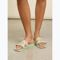 Női ROXY Slippy II zöld csíkos flip-flopok 7