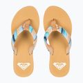 Női ROXY Porto Raffia II kék mélységű flip flopok 2