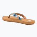 Női ROXY Porto Raffia II kék mélységű flip flopok 3
