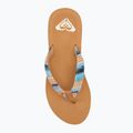 Női ROXY Porto Raffia II kék mélységű flip flopok 5