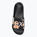 Női ROXY Slippy II flip-flop fekete/zöld mintás flip-flopok 5