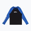Quiksilver Everyday UPF50 fekete/nebulakék hosszú ujjú gyermek úszómellény
