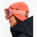 Női snowboard-szemüveg ROXY Izzy coral chic/clux ml l purple 6