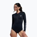 Női egyrészes fürdőruha ROXY Essentials Front Zip anthracite