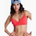 Fürdőruha felső ROXY Solid Essentials Wrap Bralette hibiscus
