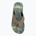 Férfi strandpapucs Billabong All Day Impact Print moss green 5