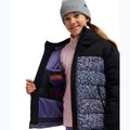 Gyerek snowboarddzseki ROXY Snowyhill Printed Puffy true black wildin out rg 5