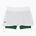 Lacoste női tenisz rövidnadrág GF8598 fehér/zöld