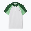 Férfi Lacoste Tennis Polo Shirt DH8963 fehér/liamone zöld 5