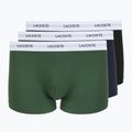 Férfi boxeralsók Lacoste 5H5150 3 pár black/green/navy blue