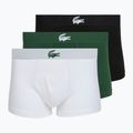 Férfi boxer nadrág Lacoste 5H5441 3 pack white/green/black