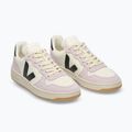 Női cipők VEJA V-10 Prime Leather pure/black/parme