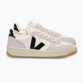 Női cipők VEJA V-10 Prime Leather pure/black/parme 2