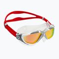 Aquasphere Vista fehér/ezüst/tükörvörös titán úszómaszk MS5050915LMR