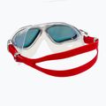 Aquasphere Vista fehér/ezüst/tükörvörös titán úszómaszk MS5050915LMR 4