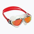 Aquasphere Vista fehér/ezüst/tükörvörös titán úszómaszk MS5050915LMR 8