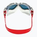 Aquasphere Vista fehér/ezüst/tükörvörös titán úszómaszk MS5050915LMR 9