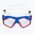 AQUALUNG Hawkeye búvárszett maszk + snorkel kombináció kék/piros SC3974006 2